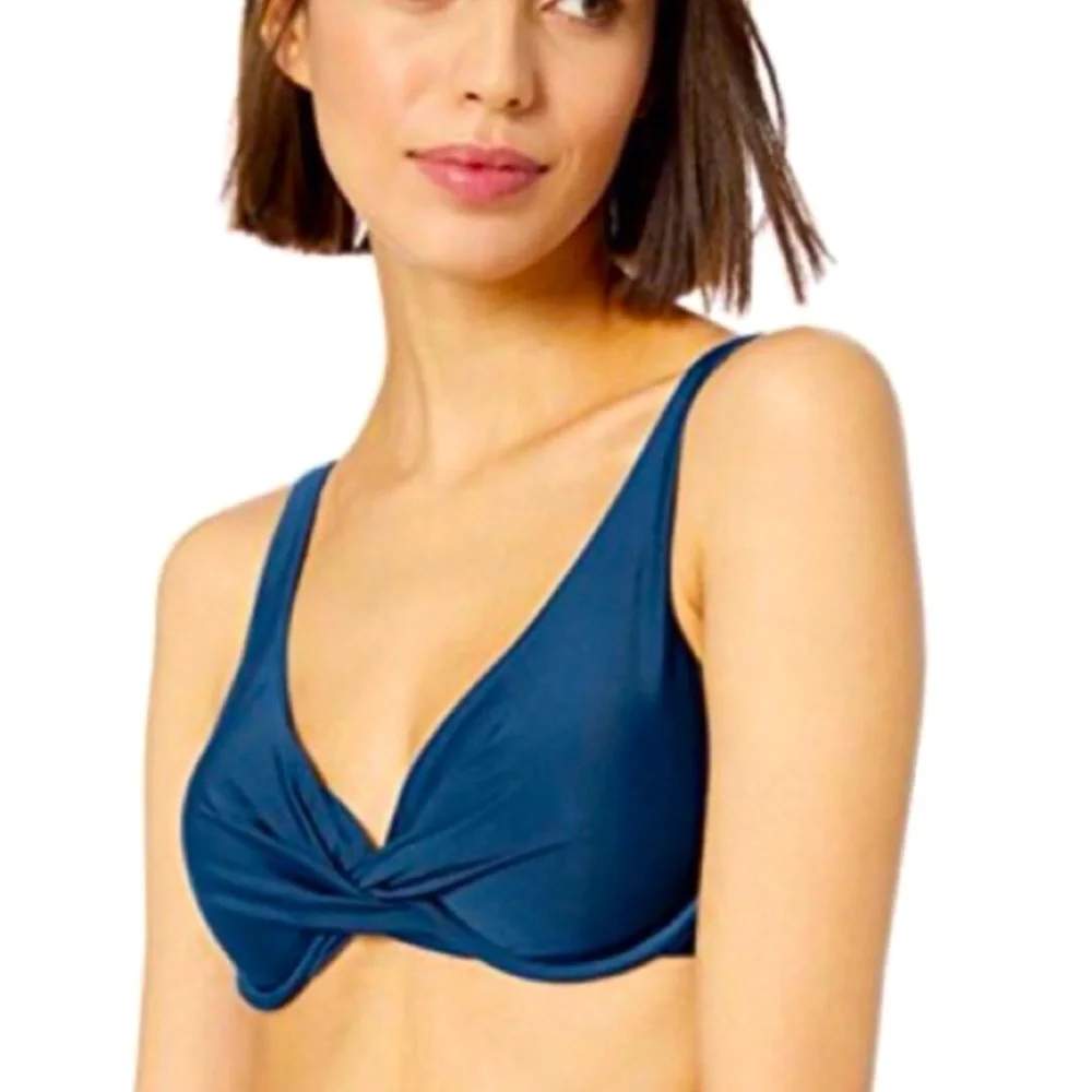 Catalina Twist Front Underwire Bikini Top NWT - Picture 1 of 6